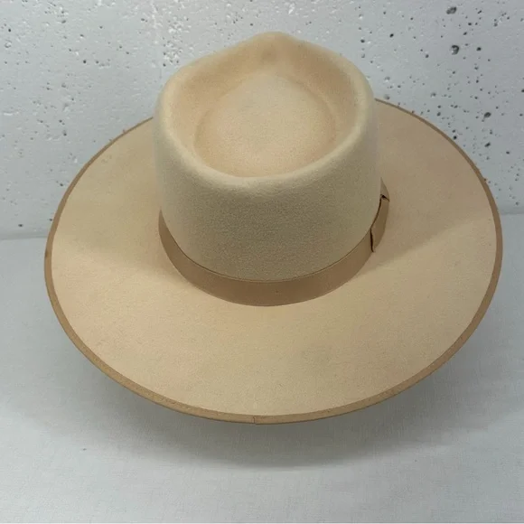 Lack of Color size XL 61cm Ivory Rancher Wool Fedora Hat - Picture 4 of 16